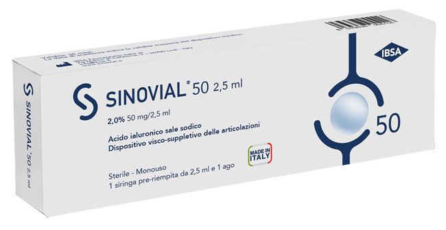 Ibsa Farmaceutici Ibsa Sinovial 50 2% Sostituto Del Liquido Sinoviale Siringa 2,5Ml - Immagine 8