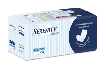 Serenity Pannolone Rettangolare Classic Senza Barriera Per Incontinenza Leggera 30 Pezzi - Immagine 5