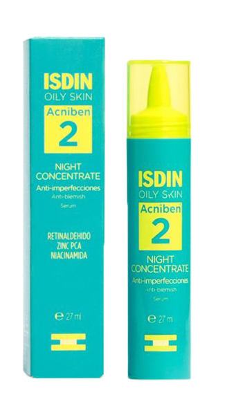 Acniben Oily Skin Night Concentrate Siero Notte Anti-Imperfezioni 27ml - Isdin - Immagine 3