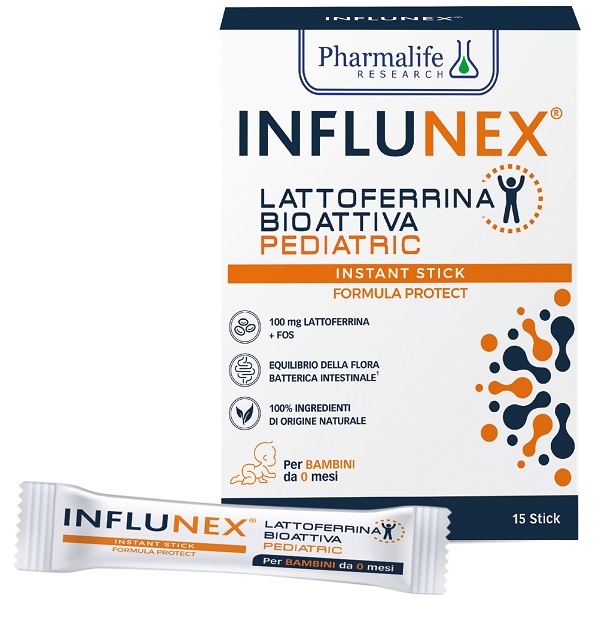Pharmalife Research Pharmalife Influnex Lattoferrina Pediatric 15 Stick - Immagine 3