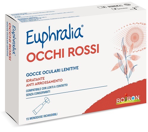 Boiron Euphralia Gocce Oculari Lenitive Occhi Rossi Flaconcini Monodose 15X0,5 Ml Oftalmiche - Immagine 3