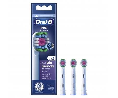 Procter & Gamble Srl Bianco Oral-B Pro Cross 3D White Testine Di Ricambio - Testine Con Setole A Forma Di X - Colore - 3 Pezzi - Immagine 6