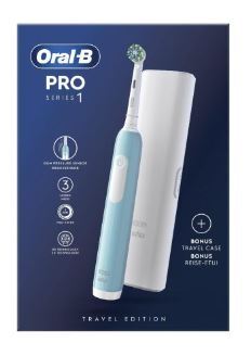 Oral-B Electric Azzurro Oral-B Pro1 Colour Cross Action Spazzolino Elettrico + 1 Testina - Immagine 5