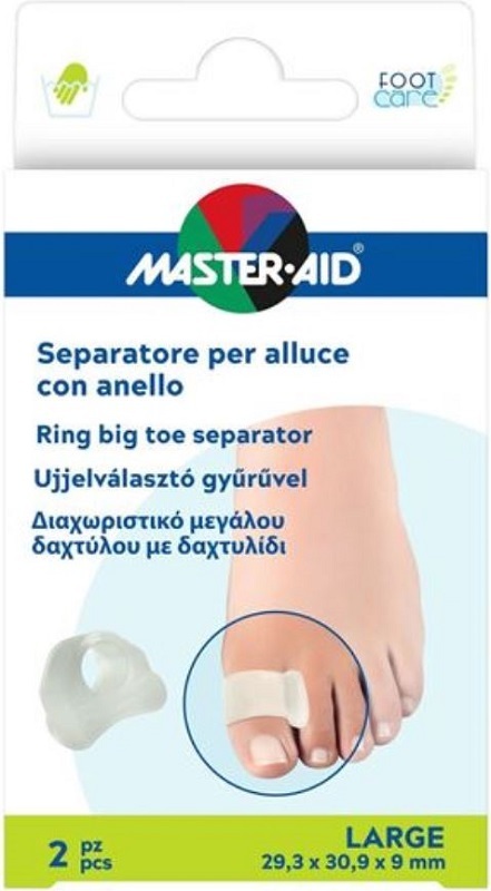 Master Aid Separatore Alluce Master-Aid Footcare Per Alluce Valgo 2 Pezzi Small - Immagine 6
