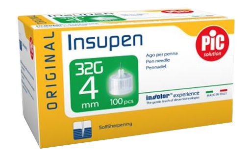 Pic Solution Ago Per Penna Pic Insupen Orginal Gauge 32,5 X4 Mm 100 Pezzi - Immagine 5