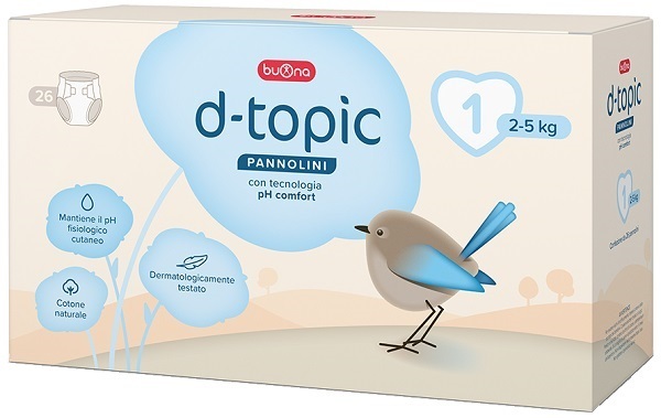 Buona D-Topic Tg.1 Neonati 2-5kg 26pz - Immagine 8