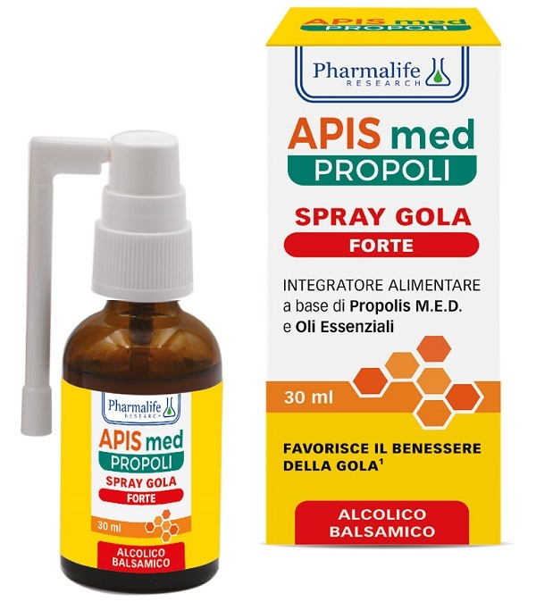 Apis Med Propoli Spray Gola Forte 30ml - Pharmalife Research Srl - Immagine 3