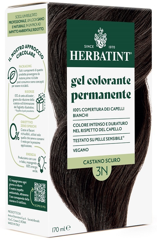 Antica Erboristeria Scuro Herbatint 3 N Castano Colorazione Permanente, 170Ml - Immagine 7