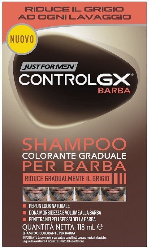 Just For Men Control GX Beard Shampoo shampoo colorante per la barba 118 ml - Immagine 7