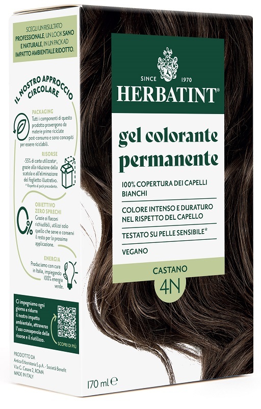 Antica Erboristeria Bianchi/Chiara Herbatint 4 N Castano Colorazione Permanente, 170Ml - Immagine 8