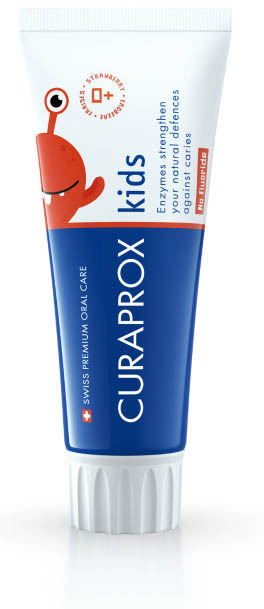 Curaprox Toothpaste Strawberry Flavor 0 Ppm 60 Ml Dentifricio Bambino - Immagine 6