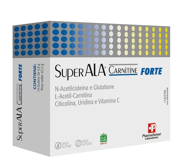 Superala Carnitine Forte Integratore con L-Acetil-Carnitina e Vitamina C 14 Bustine - Pharmasuisse Laboratories Spa - Immagine 6