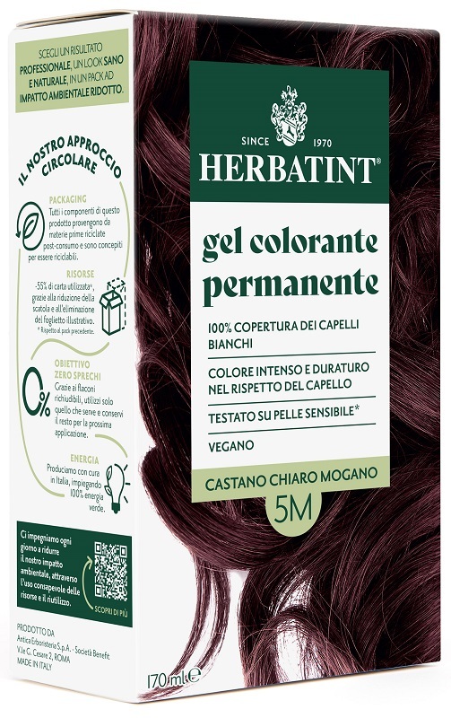 Herbatint Chiaro Gel Colorante Permanente N.5m Castano Mogano 170 Ml - Immagine 8