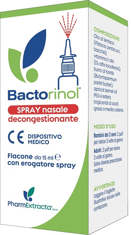 Pharmextracta Bactorinol Spray Nasale Per Naso Chiuso, 15Ml - Immagine 7