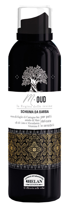 Helan Schiuma Da Barba M Oud Con Oli Di Lino E Macadamia, 200Ml - Immagine 5