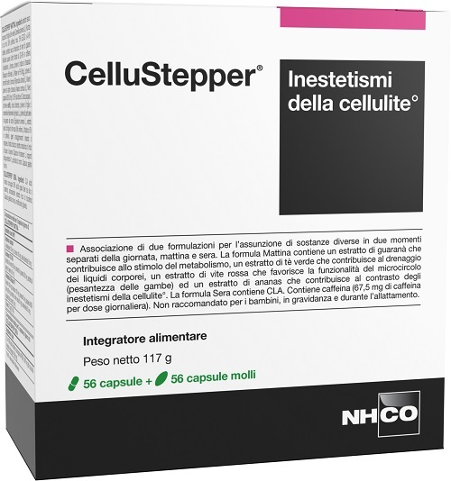 Chiesi Farmaceutici Verde/Rossa Integratore Nhco Cellu Stepper Anticellulite, 56+56Cps - Immagine 4