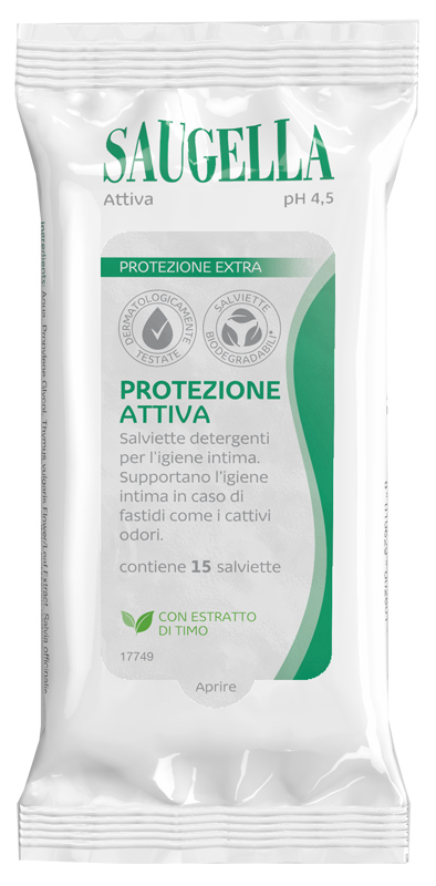 Saugella Protezione Attiva - 15 Salviettine Intime - Immagine 8