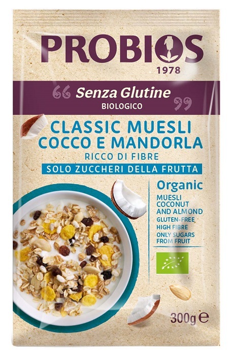 Probios Srl Societa' Benefit Probios Classic Muesli Cocco E Mandorla 300 G - Immagine 4