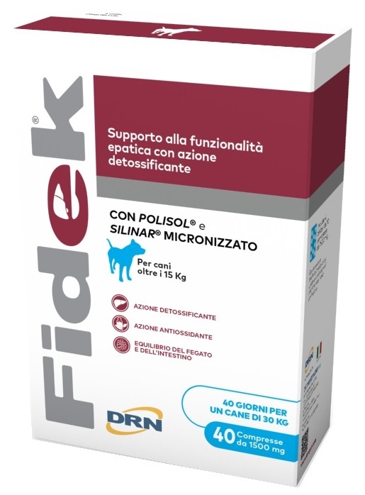 Drn Fidek Per Supporto Epatico Cani 40 Compresse - Immagine 8