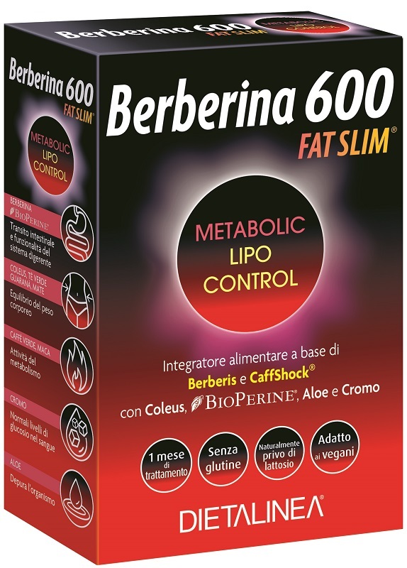 Gdp Dietalinea Berberina 600 Fat Slim Integratore Metabolismo E Controllo Del Peso 60 Compresse - Immagine 7