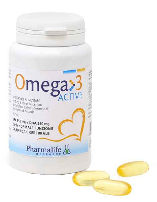 Omega3 Active 60 Perle - Integratore Per La Funzione Cardiaca e Cerebrale - Immagine 3