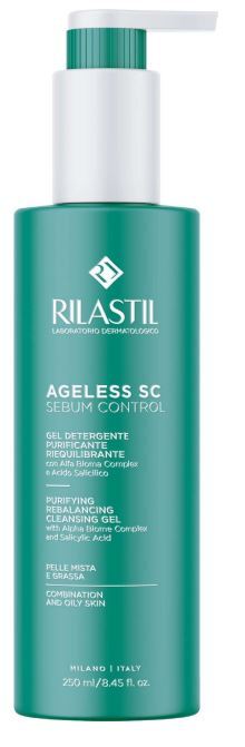 Rilastil ageless sc sebum control gel detergente purificanteriequilibrante 250 ml - Immagine 6