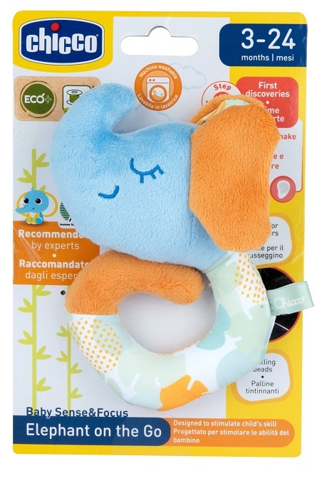Chicco Gioco Baby Sense&Focus Trillino Soft Elefante Eco+ - Immagine 6