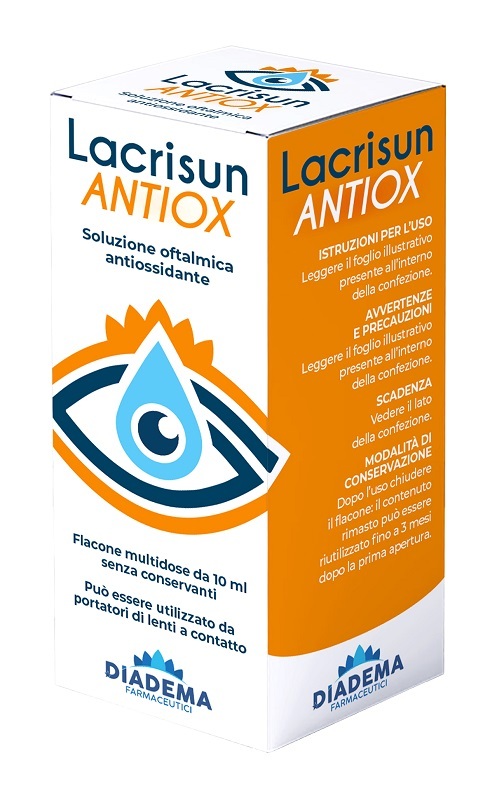 Diadema Farmaceutici Lacrisun Antiox Soluzione Oftalmica Antiossidante Occhi Flacone Multidose 10 Ml - Immagine 8