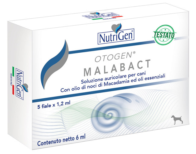 NUTRIGEN Otogen Malabact - Solusione auricolare per cani 5 Fiale x 1,2 ml - Immagine 7