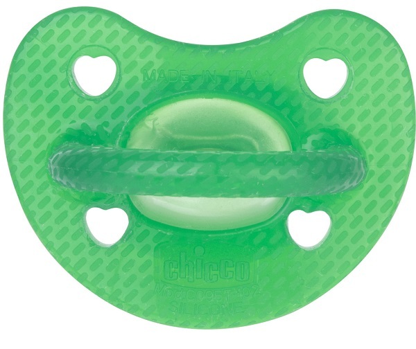 Chicco PhysioForma Luxe Fluo Succhietto Gommotto - 6-16M in Silicone Verde - Immagine 7