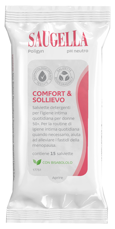 Meda Salviette Intime Saugella Poligyn Menopausa, 15 Pezzi - Immagine 5
