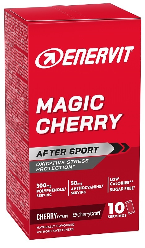 Enervit Magic Cherry After Sport Integratore Antiossidante Gusto Amarena 10 Bustine - Immagine 10