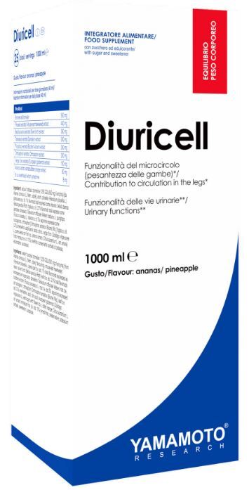 Diuricell Gusto Limone e Zenzero 1000 ml - Integratore per il drenaggio dei liquidi e l'equilibrio del peso corporeo - Immagine 4