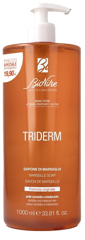 Triderm Sapone di Marsiglia Liquido Detergente Delicato Pelli Sensibili 1L - Bionike - Immagine 5