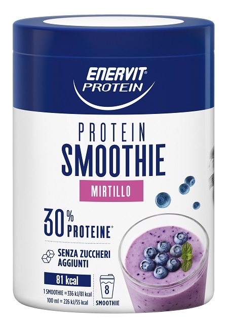 Enervit Protein Smoothie Gusto Mirtillo 320 gr - Integratore di fibre e proteine - Immagine 3