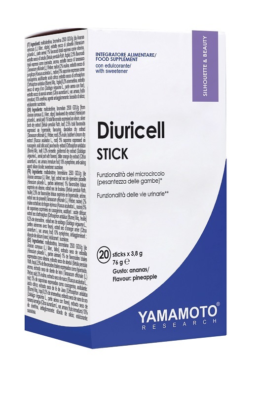Yamamoto Spa Oro/Bianca Integratore Diuricell Stick Ananas Drenante, 20 Bustine - Immagine 4