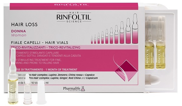 Pharmalife Research Rinfoltil Hair Loss Donna Fiale Capelli 10X5 Ml - Immagine 6