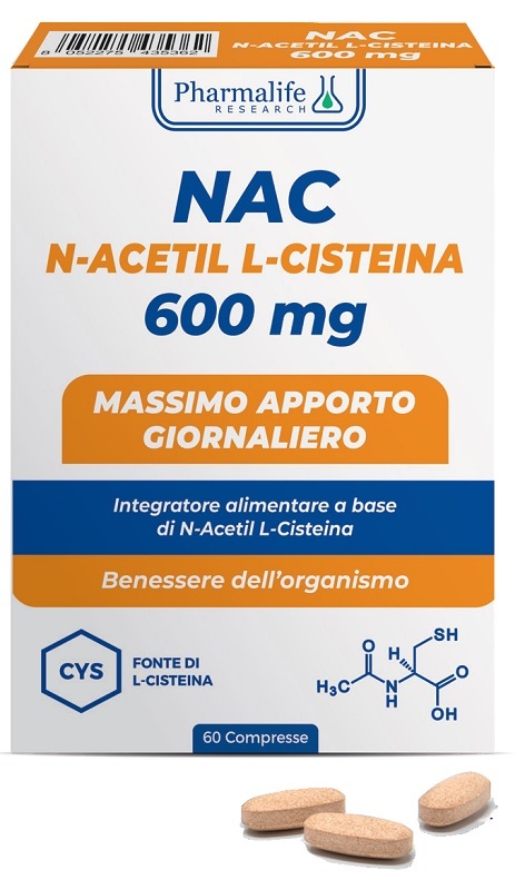 Nac 600mg N-Acetil L-Cisteina Da 60 Compresse