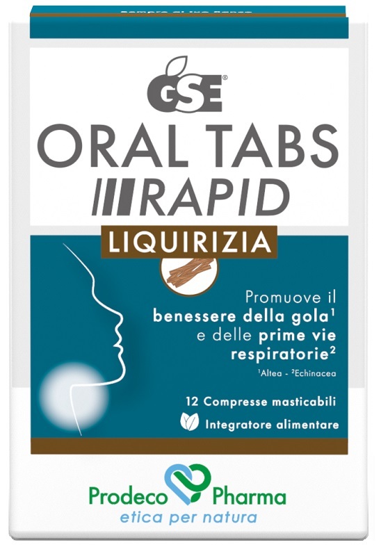 Gse Oral Tabs Rapid Liquirizia Integratore Per La Gola 12 Compresse - Immagine 3