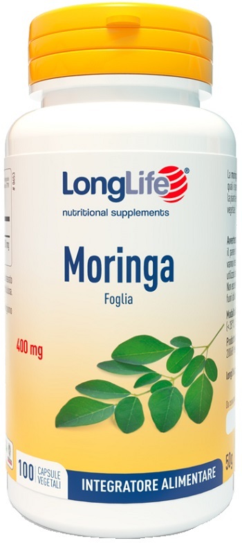Longlife Srl Integratore Long Life Moringa 400Mg, 100 Capsule - Immagine 6