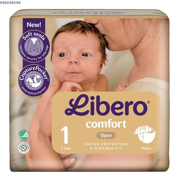 Essity Libero Comfort - 24 Pannolini Taglia 1 (2-5 Kg) - Immagine 6