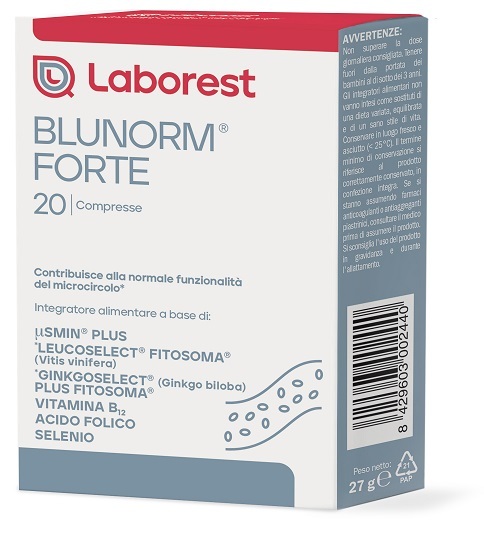 Blunorm Forte 20 Compresse - Integratore per il microcircolo e la stanchezza - Immagine 5