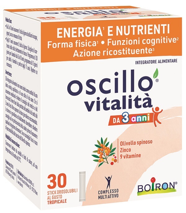 Boiron Oscillo Vitalità Dai 3 Anni Integratore Alimentare Energizzante 30 Stick Orosolubili - Immagine 4