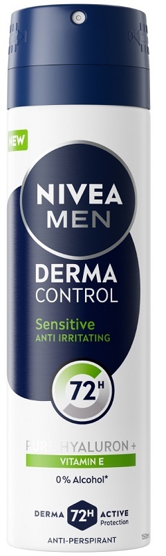 Nivea Ambra/Grigia Derma Contol Sensitive - Deodorante Spray 150 Ml - Immagine 7