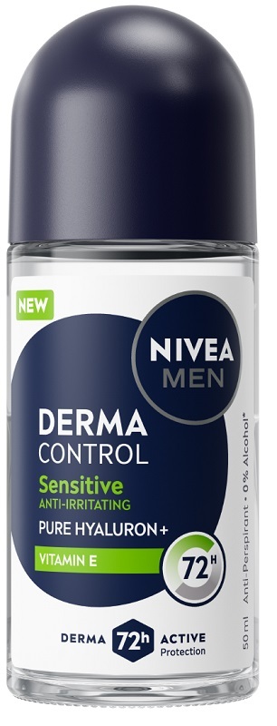 Nivea Men Deodorante Derma Control Sensitive 72 Ore Roll-On 50 Ml - Immagine 6