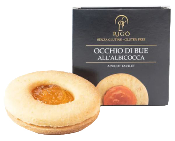 PANAGLU 2009 Rigo' Occhio Di Bue - biscotto senza glutine ripieno di confettura di albicocca 60 gr - Immagine 3