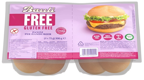 Bauli Free Panini Per Hamburger Senza Glutine 4 Pz Da 75 G - Immagine 6