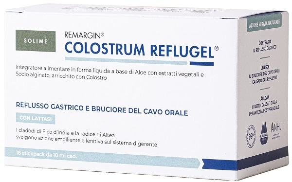 Solimè Malva Integratore Remargin Colostrum Reflugel, 16 Stick - Immagine 5