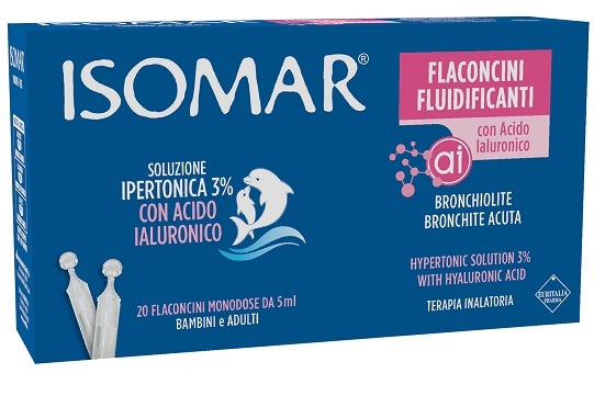 Isomar Flaconcini Fluidificanti Soluzione Ipertonica 3% con Acido Ialuronico 20 Flaconcini da 5ml - Isomar - Immagine 6
