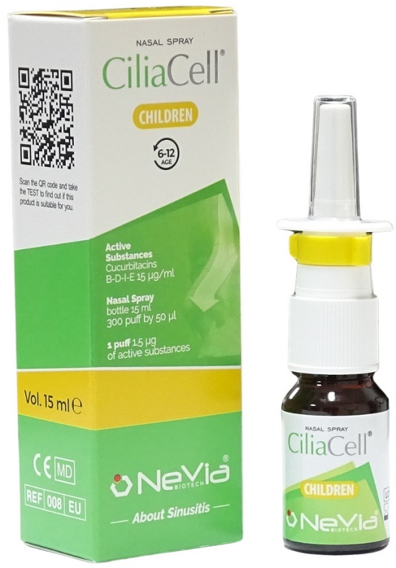 NEVIA BIOTECH Ciliacell - Spray Nasale Decongestionante E Fluidificante Per Rinosinusiti Bambini 15 Ml - Immagine 6